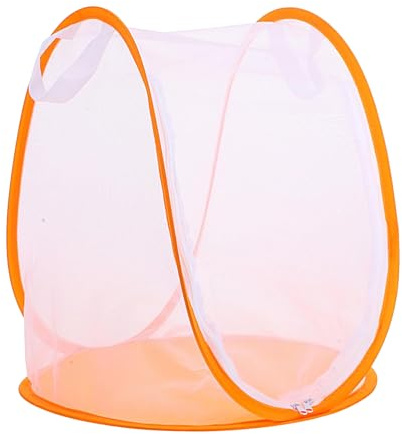 Cage à papillons – Petite cage en maille pour habitat papillon | Maison de reproduction de croissance pliable avec fermeture éclair pour petits animaux de capture pour jardin extérieur