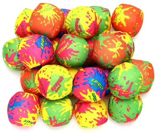 DEARIDAP 24 PCS 2 Inches Water Splash Balls, Mini Beach Absorbent Ball, Splash Balls for Pools, Water Ball for Beach Party Favors, Summer Soaking Games