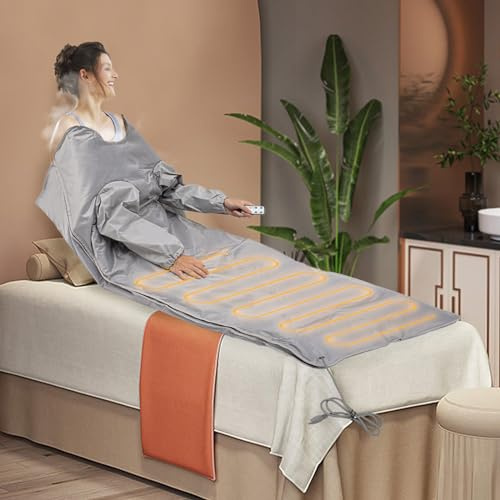 Infrared Sauna Blanket Portable Heating Detox Therapy for Detoxification, Relieve Fatigue and Stress 35-80°C/95-176℉ 30-60 Min