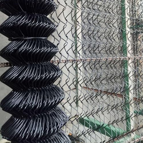 TUPAFJU Malla Metalica,Vallas metalicas,Red Metalica,Malla ganadera,barandilla Piscina，Red de Seguridad para Balcones,Vallas metalicas，Valla Metálica para Terrazas(Black,1.5m*10m)