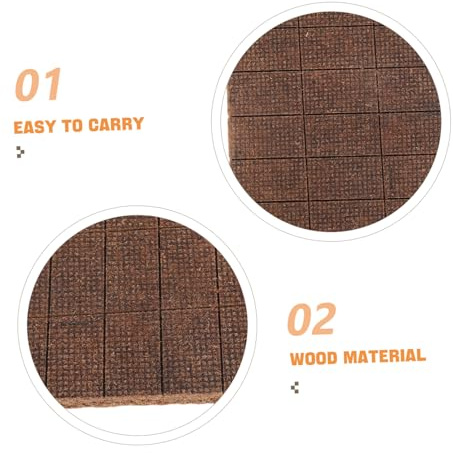 Yardwe 72 Pièces Cubes Allumage de Urgence pour Camping BBQ Blocs Allumage pour Extérieur Intérieur
