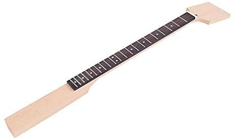 Gitarrenhals Ahornholz Mit Griffbrett Aus Rosenholz, 79.5cm 21 Bünde Unlackiert - Robust Und Langlebig, Für DIY Zigarrenkastenbass Oder Gitarre