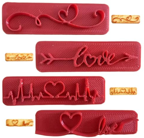 DAWCBVJQ Emporte-Pièce En Forme De Cœur Pour La Saint-Valentin | Moule À Pâtisserie Pour La Fabrication De Biscuits - Moules à Biscuits Manuels pour la Pâtisserie,pour Débutant Famille Passionné Noël