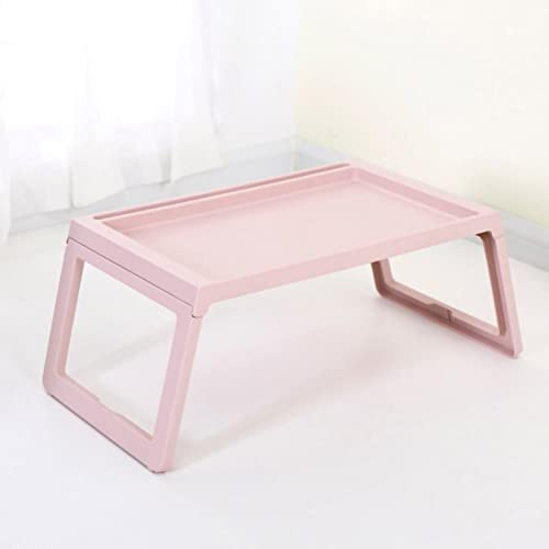 Ausla Bärbar Datorsängbord, PP-vikbar Design Laptopbord med Laddningshål för Sovrum och Studentrum (68 * 35,8 * 27,5 cm)