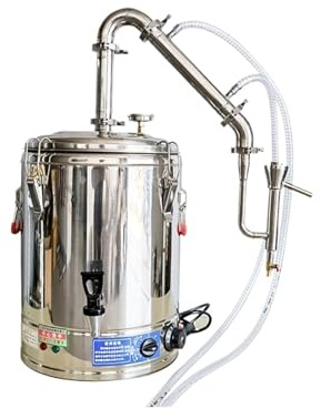 HIJYMNZPQ Columna De Destilación 50L, Destilador Alcohol, Equipo Eléctrica For Máquina Elaboración Cerveza Y Vino, Kit ElaboracióN De Cerveza AutéNtica(The First)