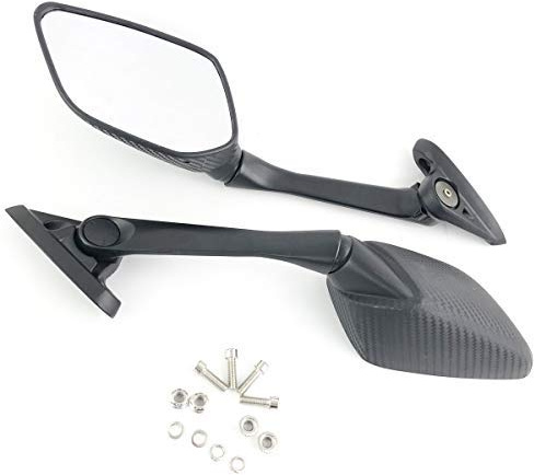 OKSTNO Motorcycle Motorbike Side Mirrors Blind Spot Rearview Mirrors For Yamaha YZF R3 R25 2015 2016 2017 YZF-R3 YZF-R25 (Carbon)