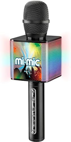 Mi-Mic Kids Karaoke Microphone with Phone Holder and Voice Changer