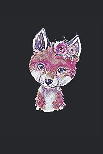 Fuchs Notizbuch: Taschenbuch 6x9 inch (15,24cm x 22,86cm) liniert mit 120 Seiten - Tagebuch zum notieren von Ideen und Gedanken - Motiv Fuchs