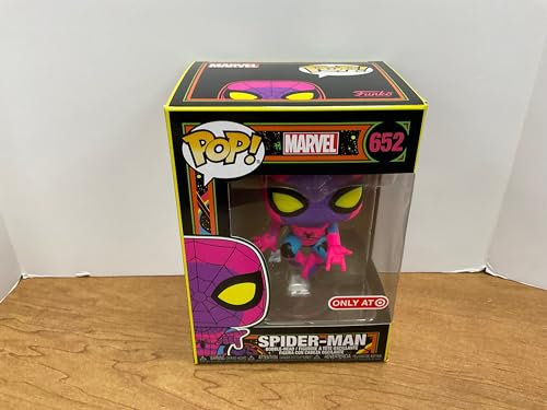 Funko Pop! Marvel: Blacklight Spider-Man Vinyl Figure Exclusive Black Light Edition Spiderman – Pop Only