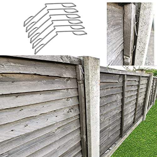 LTG PRO Fence Panel Grips Clips Stop Rattling 48 Pcs for 12 Fences Garden Wind Protector (48)