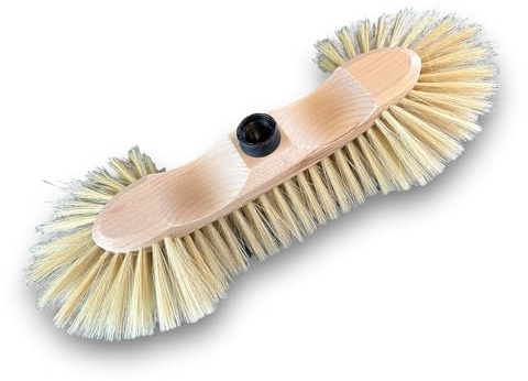 Kibros Balai ménage Demi-tête Luxe Soie Blanche 65 mm sans Manche