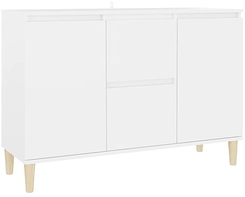 vidaXL Aparador de Madera de ingeniería Blanco 101x35x70 cm