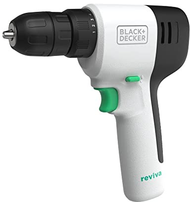 BLACK+DECKER reviva 12V Cordless Drill, 230 lb Torque, Made from Recyled Material (REVCDD12C)