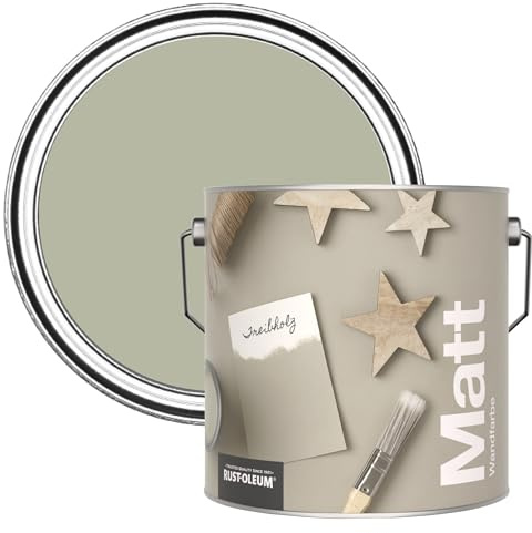 Rust-Oleum ultra strapazierfähige, extra deckende, abwaschbare, braun matte Wandfarbe - Treibholz 2,5 Litres
