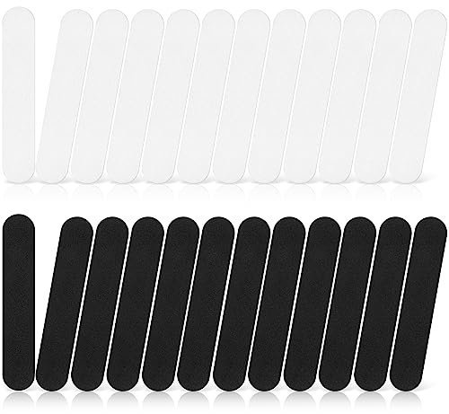 Prasacco Lot de 24 réducteurs de taille de chapeau - 5/4/3 mm - Ruban adhésif en mousse - Anti-transpiration - Pour bonnets (12 noirs + 12 blancs)