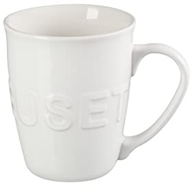 Le Creuset Stoneware Extra-Large Logo Coffee Mug, 20oz., White