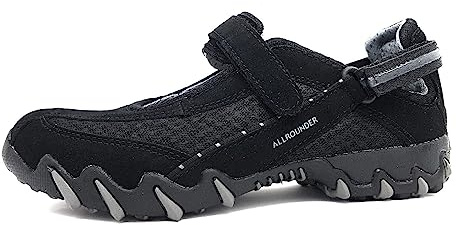 Allrounder NIRO sneakers, kardborreband, svart, C. Mocka 14/3D Mesh 14, 14 svart, 40 EU