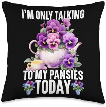 Pansy Seeds for Planting Pansy Flower Seeds Pansies Throw Pillow