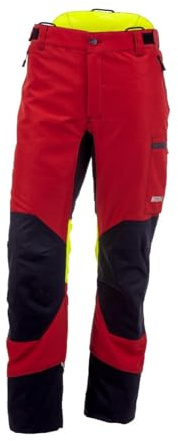 KOX Schnittschutzhose Duro 3.0 Rot/Gelb Größe 98