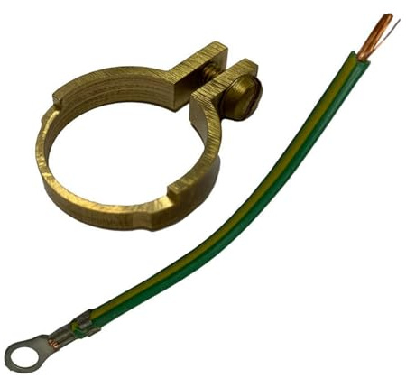 Wiska 10111814 E-NUT20 Earthing Solutions - Tuerca de tierra, M20, paquete de 5, latón