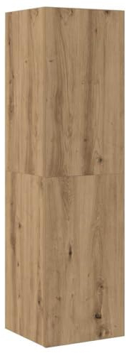 vidaXL Mobile TV Rovere Artigianale 30,5x30x110cm in Legno Multistrato, mobiletto, mobiletto HiFi, Mobile per dispositivi multimediali, Supporto TV