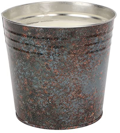 Beufee Citronella Lemongrass 3 Wick Bucket Candle, Outdoor & Indoor, 100-110 Hour Burn Time, Soy Wax, Rustic Iron Can, Smokeless, Long Burning