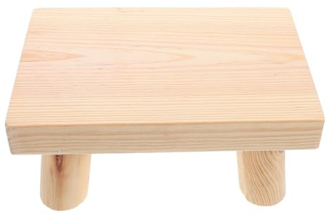ABOOFAN Tabouret Enfant Bois Khaki LéGer Et Stable Marche Pied Pliable SéCurisé pour Maison Et Bureau Escabeau Sécurisé Bords Arrondis