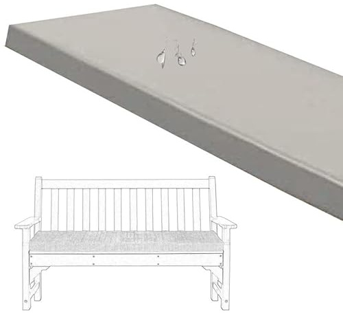 UWOBTN Bierbankauflage 170/180x30/220x25 Outdoor Wasserfest Bank Sitzkissen 3cm Dick Garten rutschfeste Sitzauflagemit Reißverschluss Bankkissen für Biertisch & Partyzeltgarnitur(Color3,180x55x3cm)