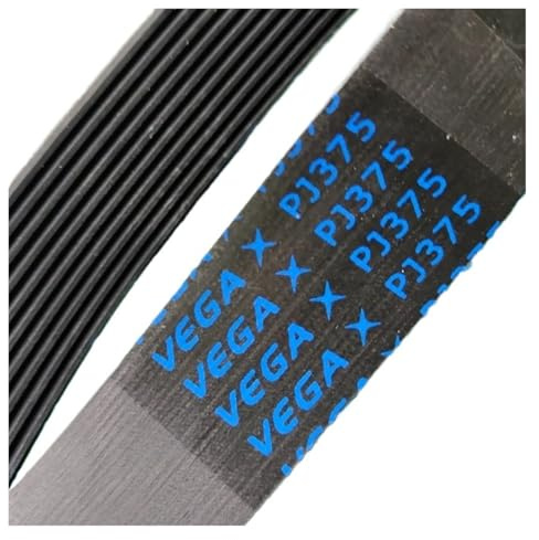 Correa acanalada 10PJ375, correa de transmisión for lavadora, cinta de correr, motor de fitness(1PCS_10 RIBBED)