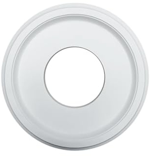 SZLIFE Rosace de plafond, Médaillon de Plafond, Médaillon Décoratif en Polystyrène, Plaque de Recouvrement Luminaire, Panneau Lumineux de Plafond pour Chambre à Coucher, Ventilateurs de Plafond, Blanc