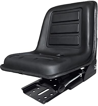 KlaraSeats Schleppersitz Traktorsitz KS 44/8 PVC Schwarz Schmalspur 390mm