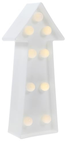 Uonlytech Battery Operated Led Arrow Night Light with 7 Leds 3D Arrow Sign Light for Kids Room Wall Decor Christmas Birthday Wedding Party 8.86X3.94X1.89In