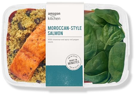 Amazon Kitchen, Moroccan Style Salmon, Single Serve Meal, 12 oz