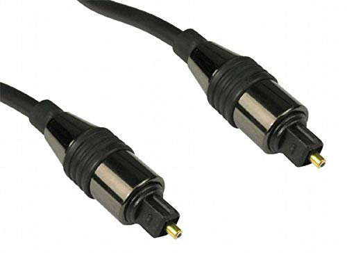 JAFSAL ONLINE Digital Optical Audio Cable- Toslink Cable- Gold Plated Premium Quality Audio Cable Toslink Lead- Ideal for Smart Tv, Soundbar, PS4, DVD/CD, Home Theatre- (5 Meter)