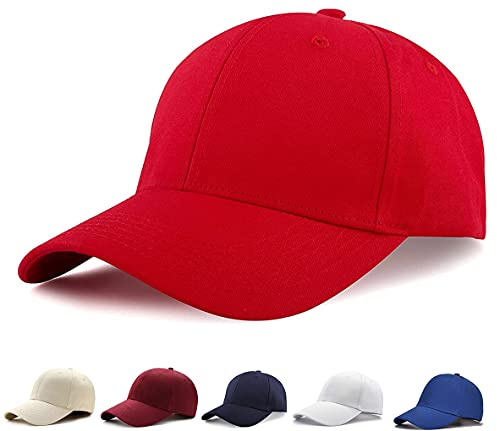 Etyepoh Baseball Cap für Herren und Damen, Unisex Kappe Verstellbar Reine Farbe Baseboard Baseballkappe Mütze
