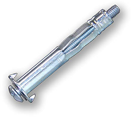 Tasselli in metallo per pareti cave, M4, viti per pareti cave, gancio (25, 7 x 45 mm)