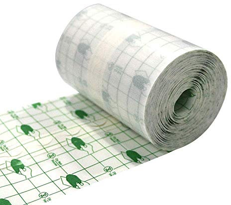 Waterproof Transparent Film Roll Adhesive Tape Medical Wound Dressing Fixer Plaster Stretch Fixation Tape Tattoo Aftercare Bandage Anti-Allergic self-Paste (10cmX10m)