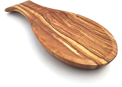 Repose-cuillère en bois d'olivier