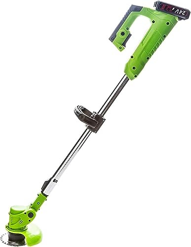 BebeXi cortacésped Gasolina cortabordes Cortacésped eléctrico 2000mAh 450W 18000rpm Cortacésped de jardín portátil Altura Ajustable