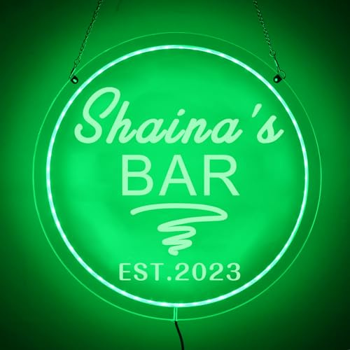 Benutzerdefinierte Bar Neonlicht | Neon Bar Schild Wanddekoration | Personalisierte Geschenke Mit LED Licht | Gravieren Sie Neonschild Home Bar Dekor | Schönen Tag Gute Stimmung