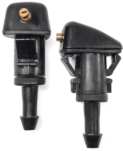 Click&Fit Getti lavavetri compatibili con Kia Sportage Sorento Rio Soul Optima Venga 2001-2023 - Spruzzatore a scatto regolabile in ottone 98630-2K100 98630-3J000, 2 pezzi