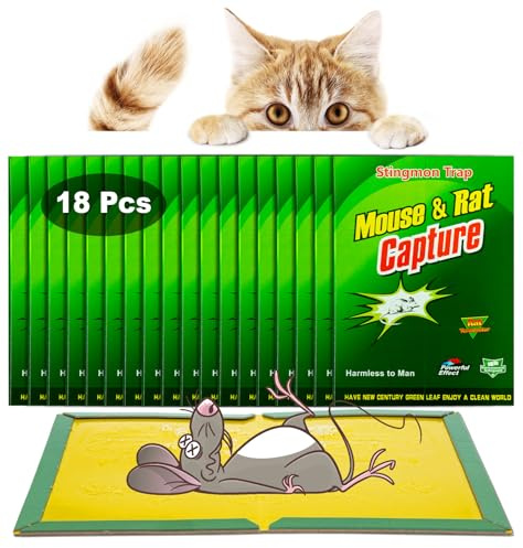 Trampas para Ratones | 18X Trampa Ratas | Mata Ratas | Pegamento Ratas | Trampa Ratones | Pegamento Ratones | Trampa Adhesiva para Ratones | Apto para Ratas y Ratones