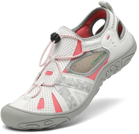 SAGUARO Dam, vandringssandaler, utomhus, sport, bekväma, andas, vandringssandaler, Vit, 41 EU