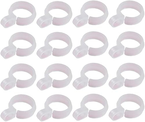 50 Pcs White Plastic Windproof Hanger Hooks Clothes Hanger Buckle Clip Laundry Hanging Hooks Closet Rod Hanging Tool for Drying Rack Suit Hangers Clothes Hangers