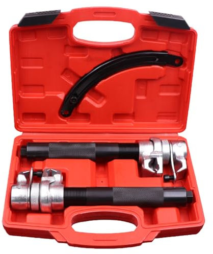 Fazvncv Automotive Schraubenfederspanner Werkzeug für Auto LKW Heavy Duty Macpherson Streben Federspanner Set mit Backenhalter