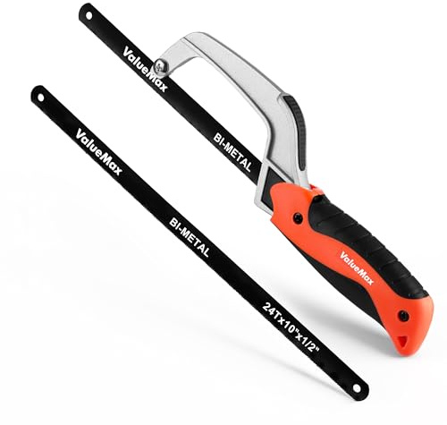 ValueMax Mini Hack Saw with Extra 1 Piece Bi-Metal 10 Inch Blade