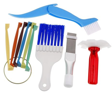 BESTYASH Air Conditioner Cleaning Brush Dryer Vent Cleaner Kit Air Conditioner Fin Comb Coil Cleaner Brush Radiator Repair Clean Tool