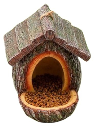 Vogelfutterstation - Offenes Design Köderfutterhaus Vogelhaus Deko Wildvogelfutterhaus - Eichhörnchen Beobachtungsfenster Außen Balkon Gartenzaun