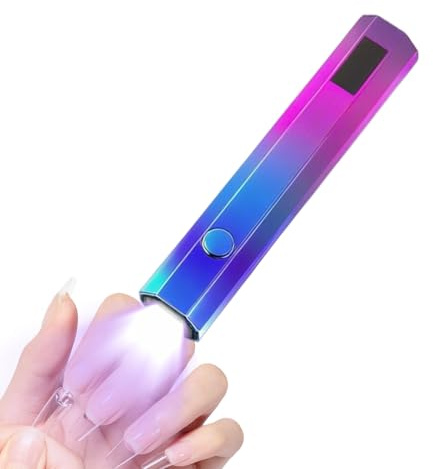 Lampada UV per Unghie Portatile Luce LED con Display per la | Lampada Polimerizzatrice Compatta adatto a Viaggio, Spostamenti Quotidiani, Casa, Manicure, Salone, Spa e Est