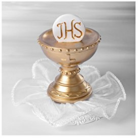 Modecor TOPPER PRIMA COMUNIONE CALICE CON OSTIA E CIUFFO 27060